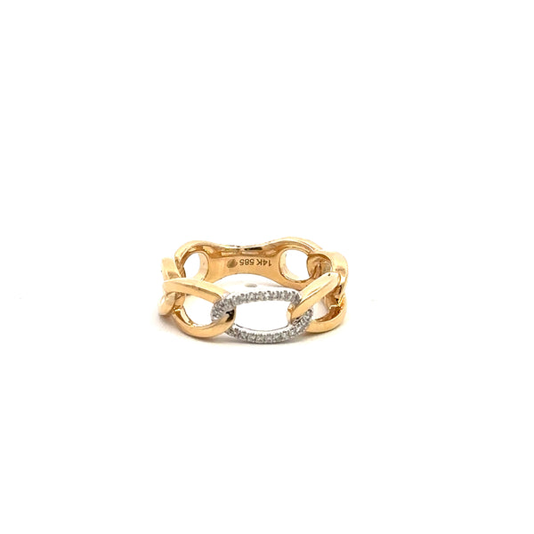The Pave Chainlink Ring- 65% OFF!