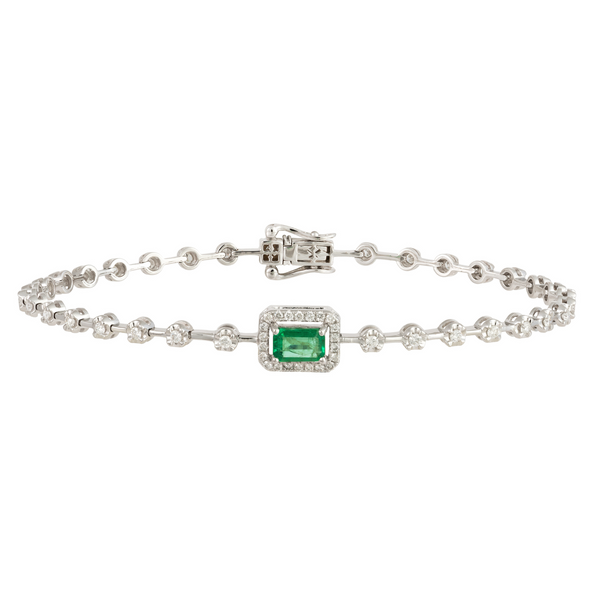 The Deco Emerald Bracelet