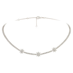 The 3 Cluster Diamond Necklace