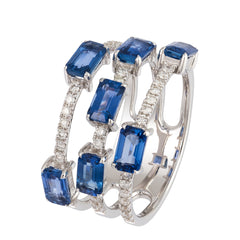 3 Rows of Sapphires and Diamonds- 25% OFF!