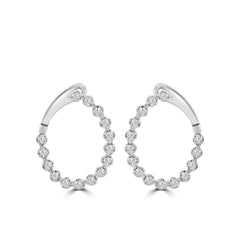 Wrap Diamond Circle Earrings—50% OFF!