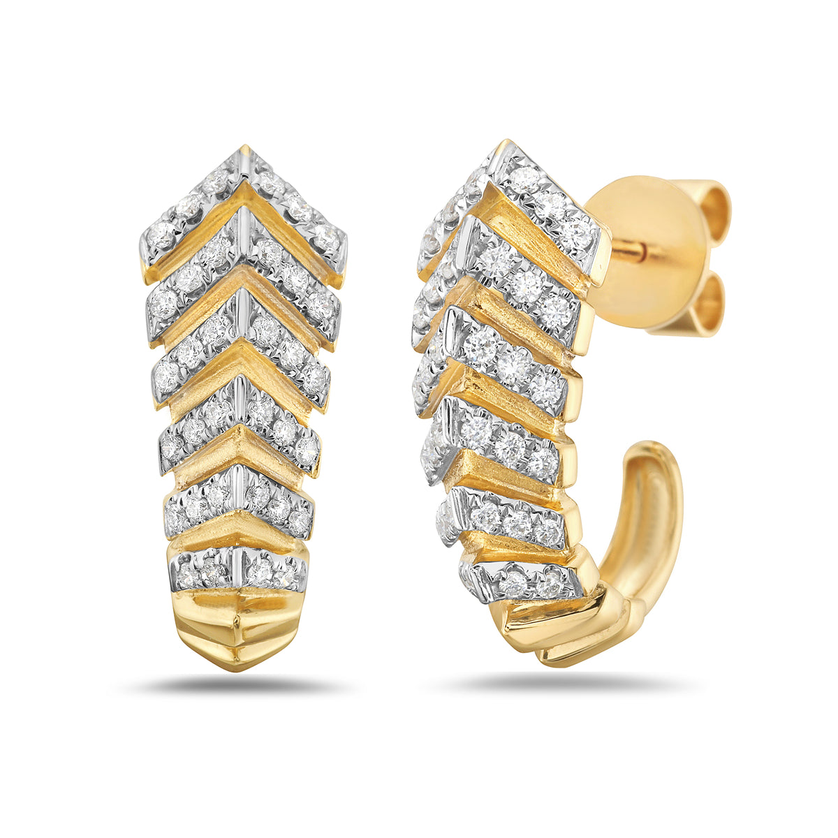 The Sculpted Diamond Earrings- 30% OFF!