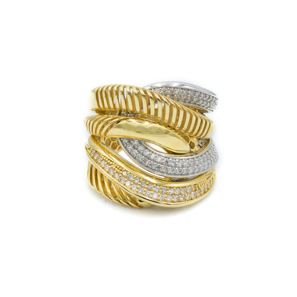 The Diamond Swirl Ring