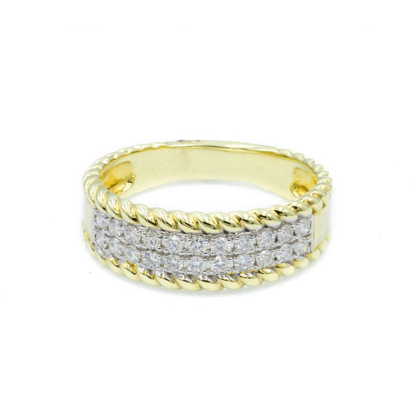 The Pave Rope Ring