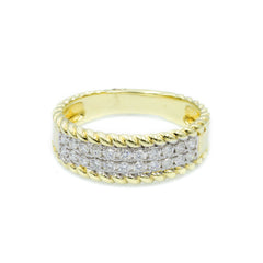 The Pave Rope Ring