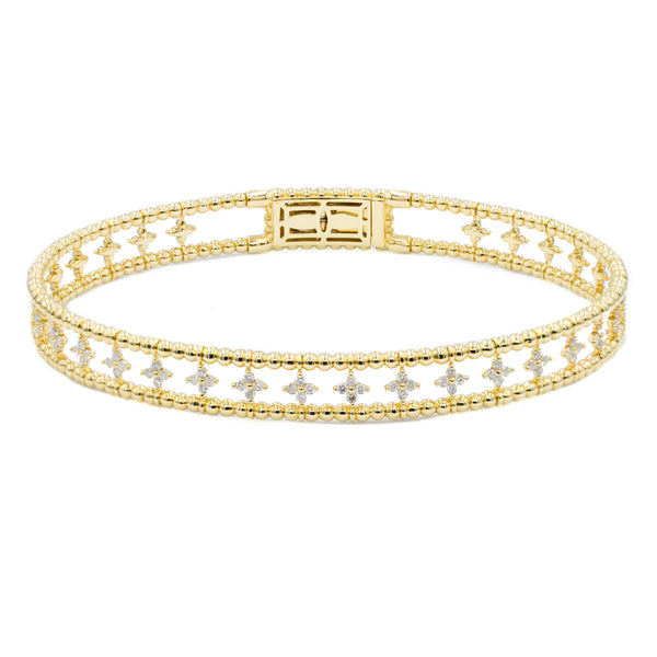 Petal Diamond Bangle