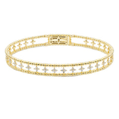 Petal Diamond Bangle