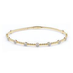 Harmony Beaded Diamond Bangle