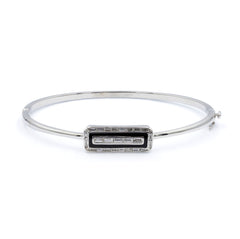 Black Tie Emerald Cut Bangle- 30% OFF!