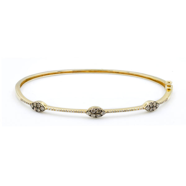 Champagne Marquise Diamond Bangle