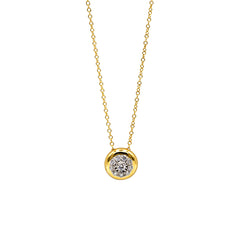 Diamond Bezel Necklace