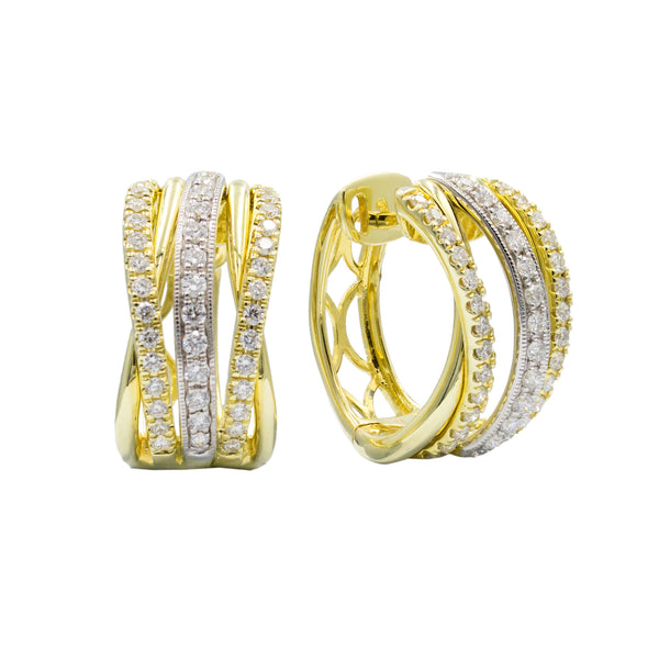 Diamond Crossover Hoops