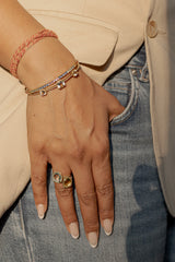 Blue Topaz Halo Ring