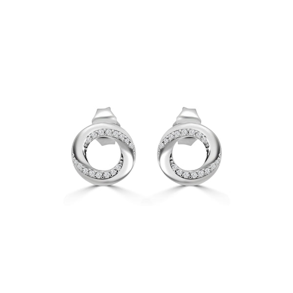 Diamond Fashion Circle Earrings- 65% OFF!