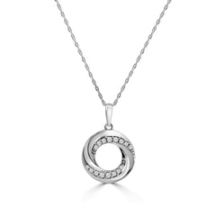 Diamond Fashion Circle Necklace- 60% OFF!