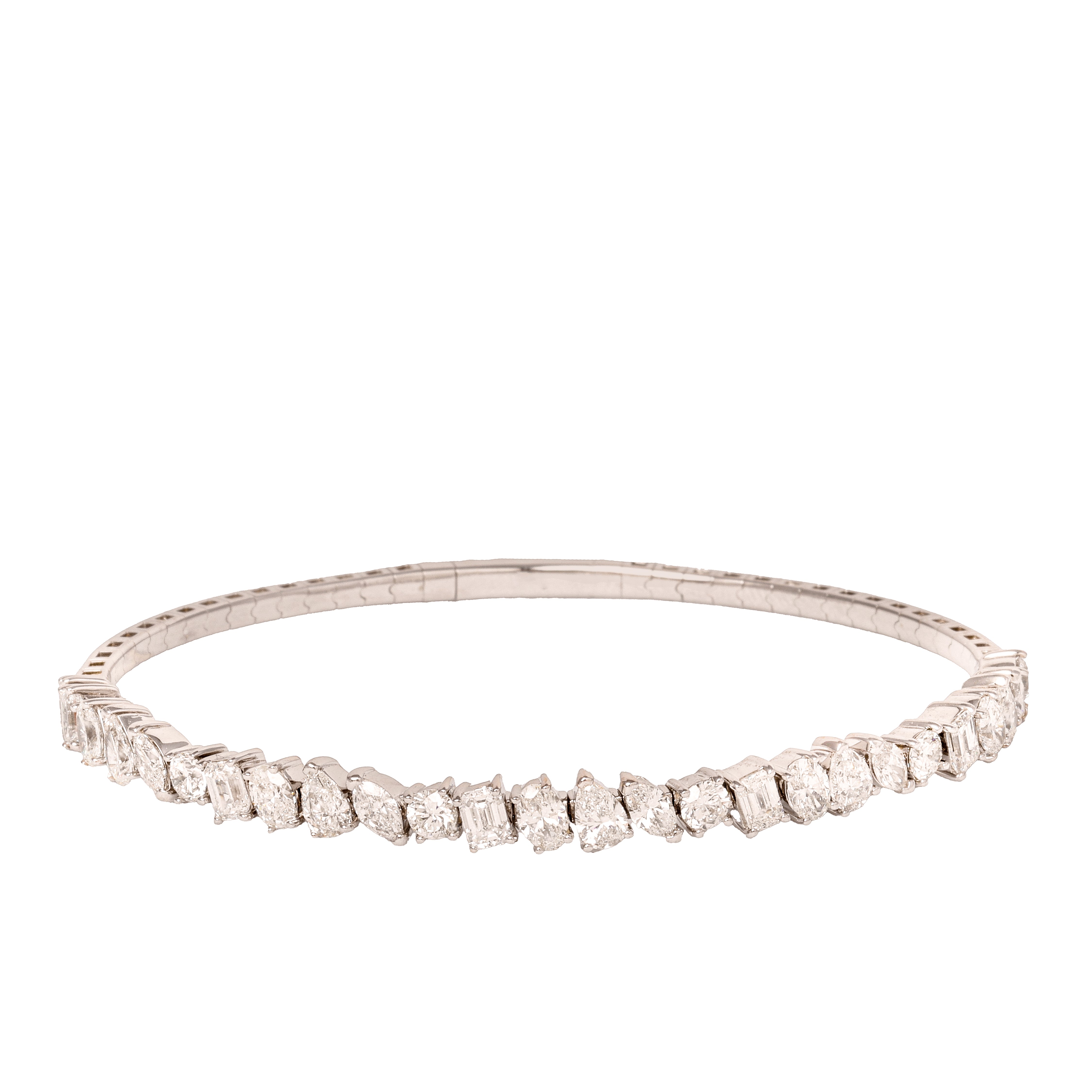 Fancy Shape Flex Diamond Bangle