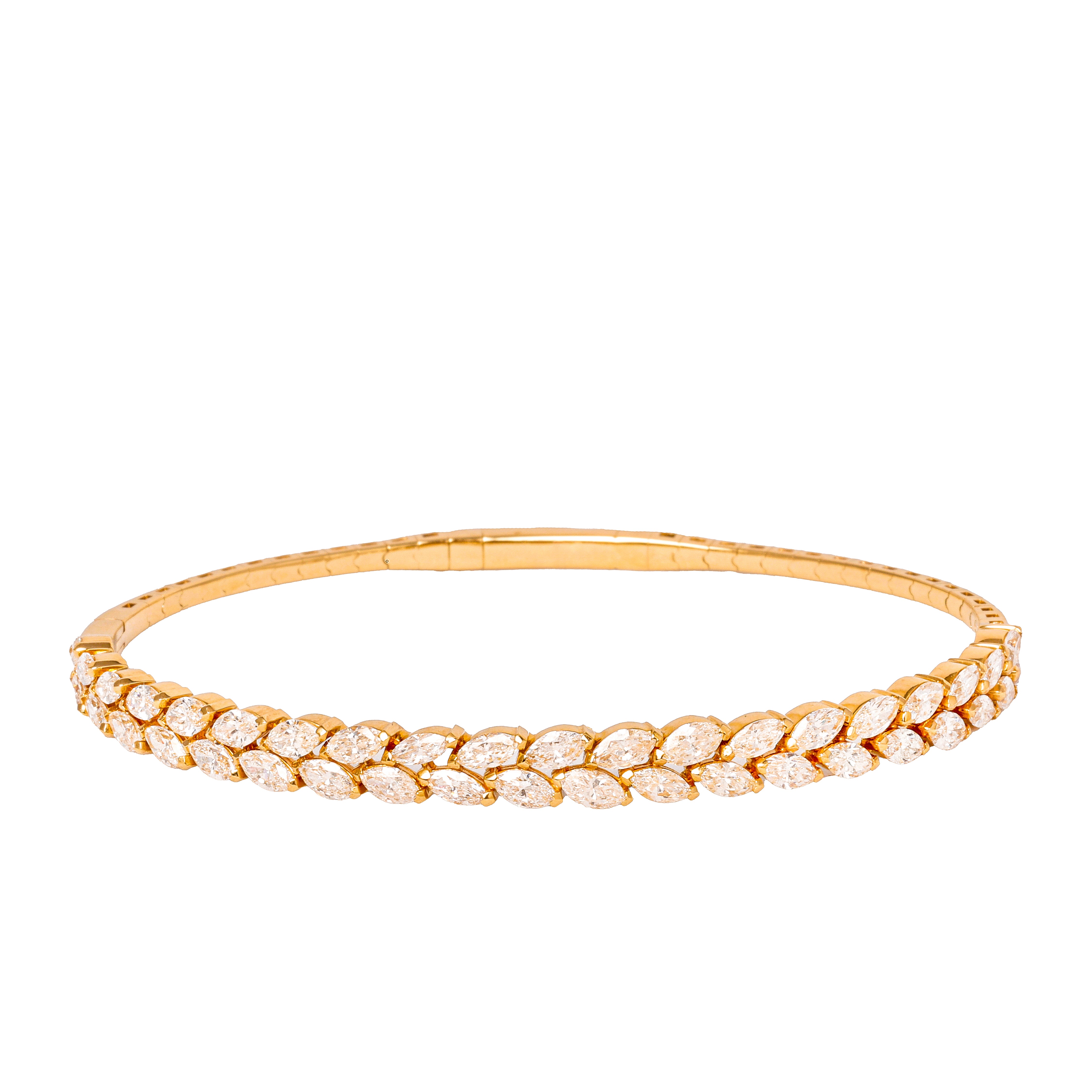 Marquise Diamond Flex Bangle
