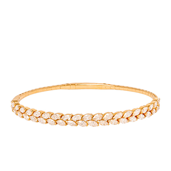 Marquise Diamond Flex Bangle