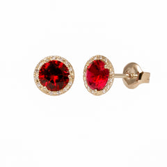 Ruby Candy Pop Studs-50% OFF!