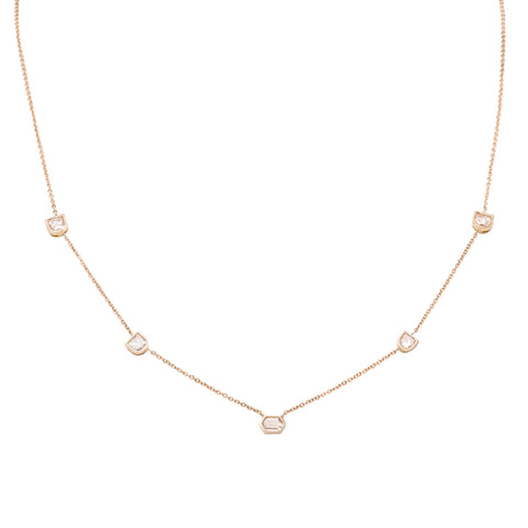 Geometric Rose-Cut Necklace