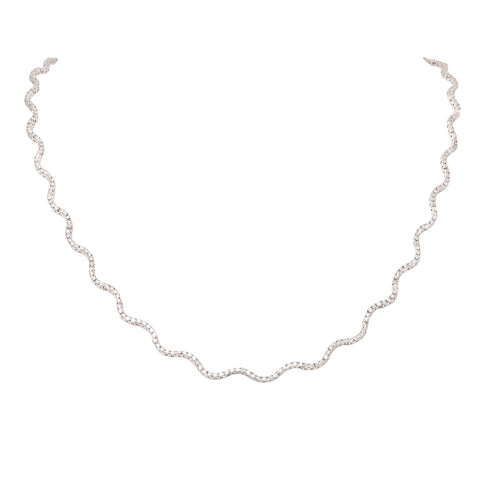 Maharani Diamond Wave Necklace- 50% OFF!