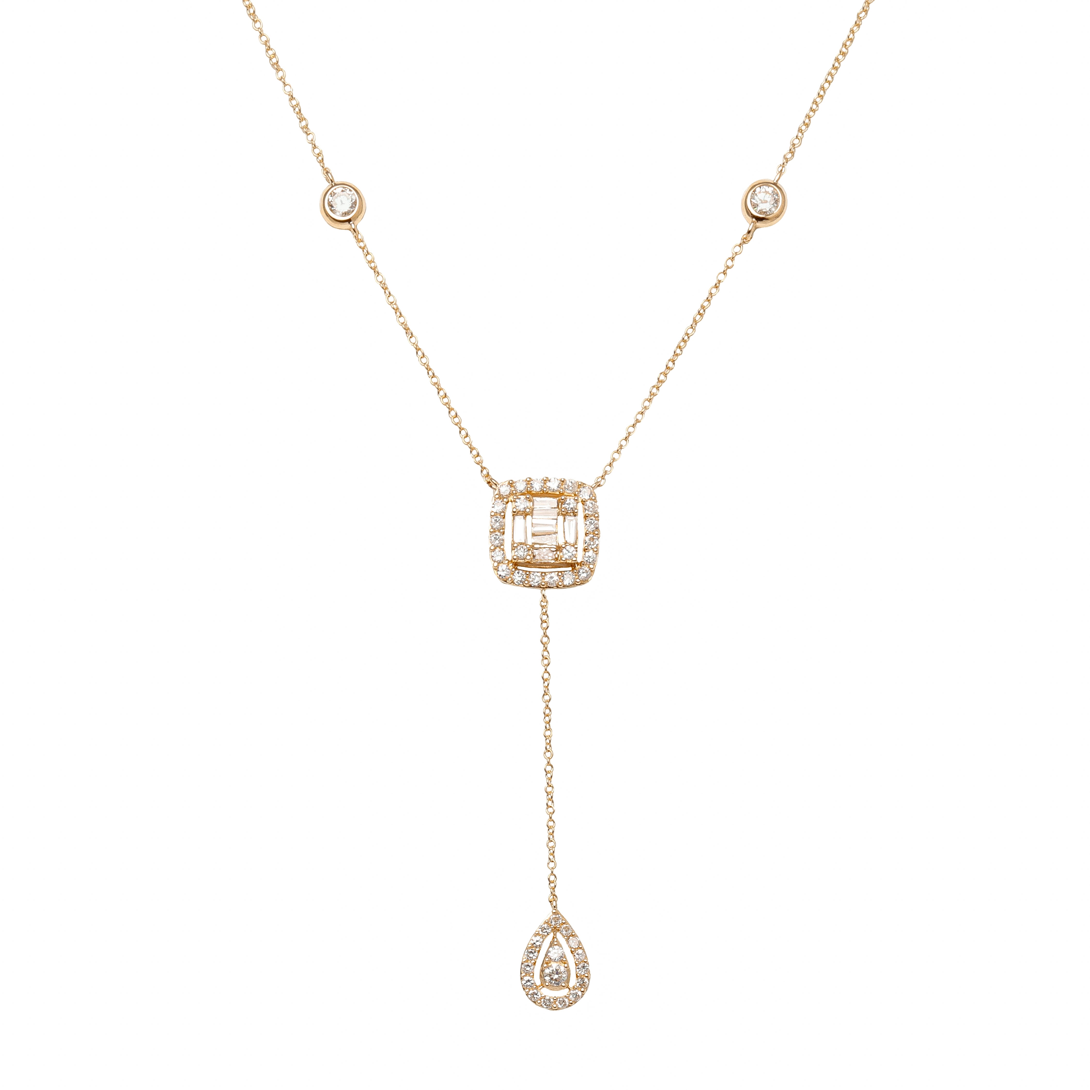 Diamond Drop Lariat Necklace - 35% OFF!