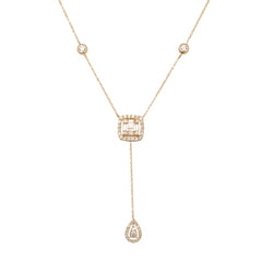 Diamond Drop Lariat Necklace - 35% OFF!