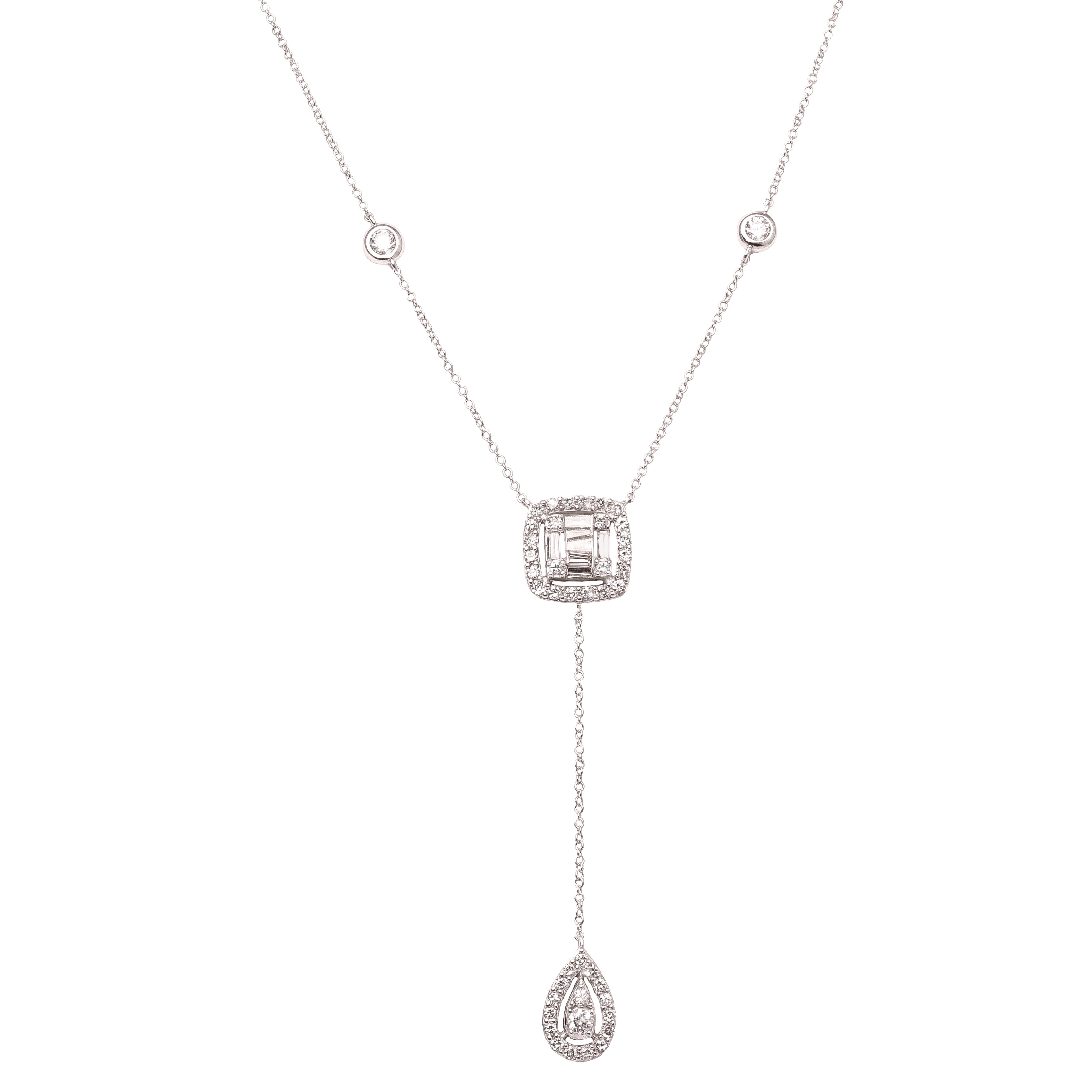 Diamond Drop Lariat Necklace - 35% OFF!