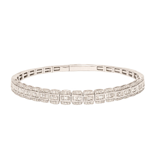 Baguette & Brilliant Flex Bangle- 50% OFF!