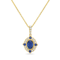 Art Deco Sapphire & Diamond Necklace- 30% OFF!
