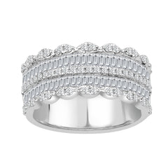 The Elegant Baguette Ring 3 Row Ring-30% OFF!