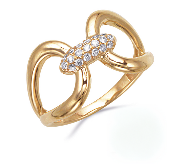 Interlocked with Diamonds Ring