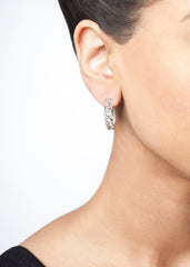 Pave Links Hoops--50% OFF!