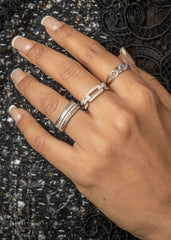 Biker Chic Pave Rope Ring- 50% OFF!